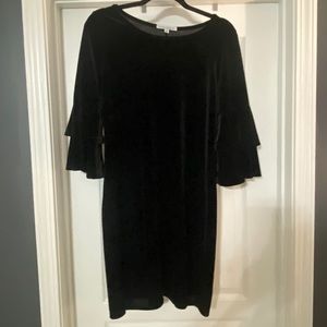 Black Velvet Mini Dress